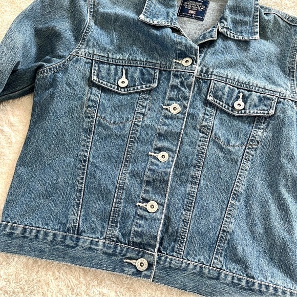 FADED GLORY Woman's Denim Medium Wash Button Down Jacket Size S - Picture 3 of 11